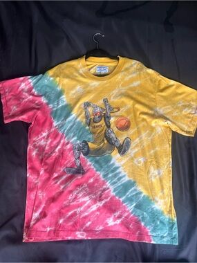 Just Don Yellow Tie-Dye Graphic Tee